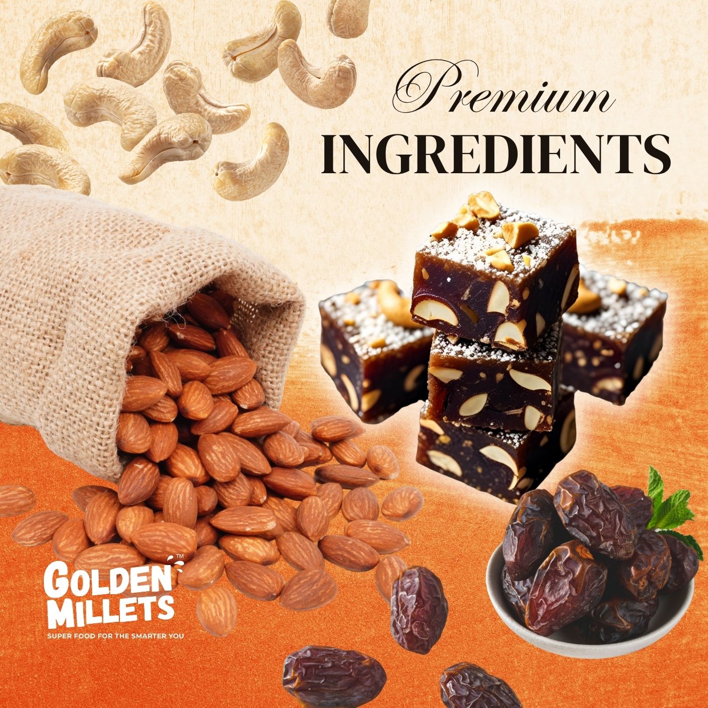 Date Energy bites - Regular traditional till flavour with millets