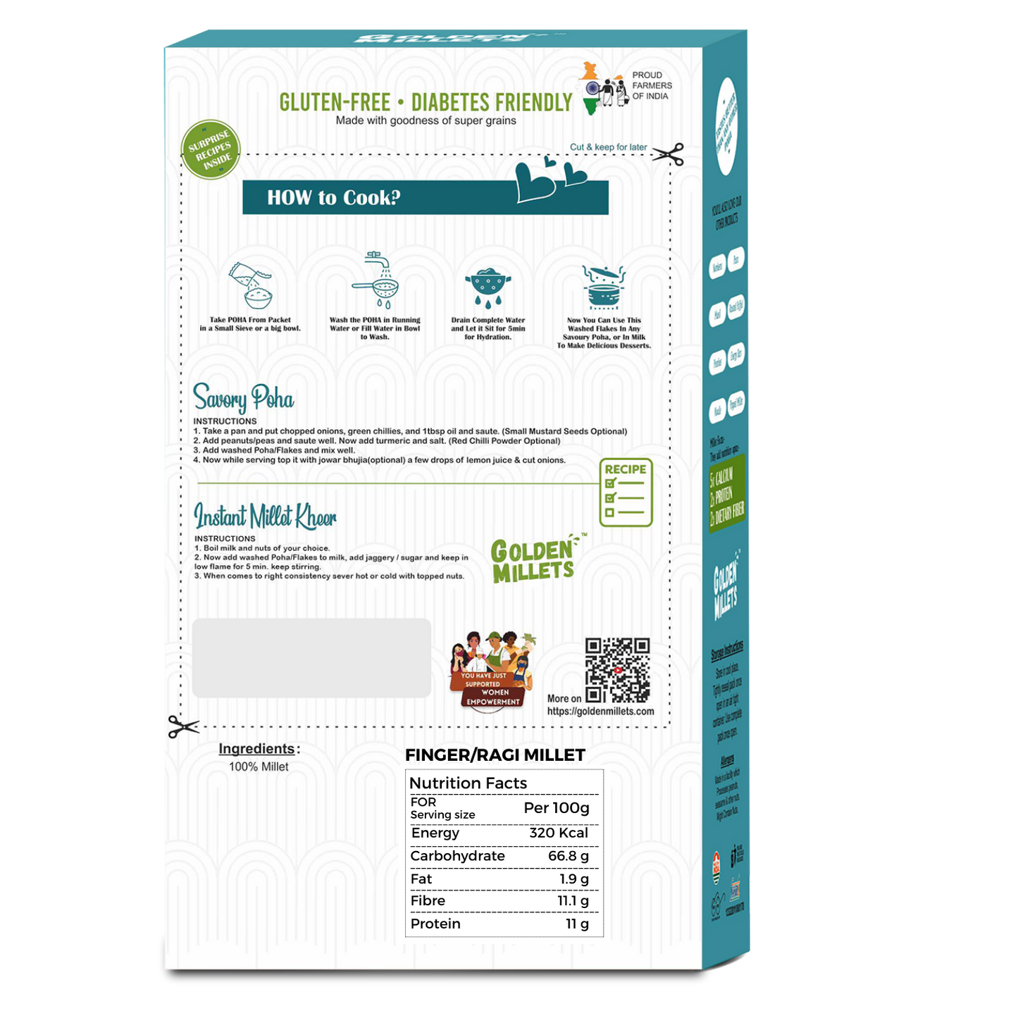 Ragi Poha/Finger Millet Flakes