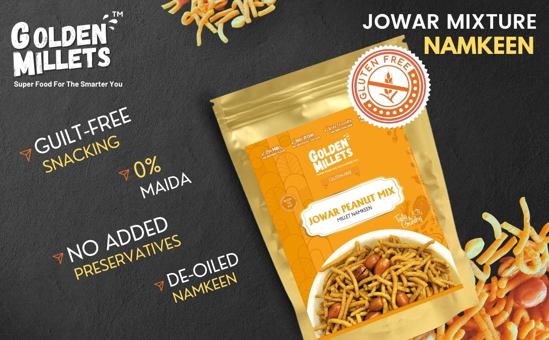 Jowar Peanut Mix Namkeen - savoury & crunchy