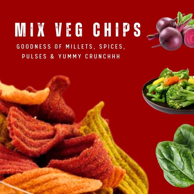 Mix Veg Chips - 100% Healthy Snacks