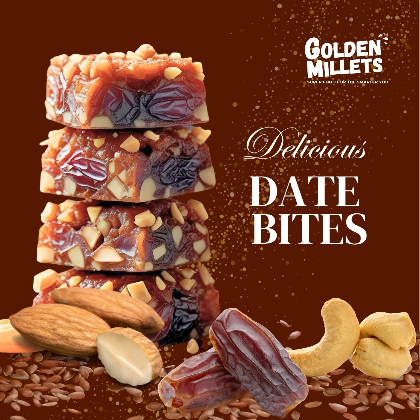 Date Energy bites - Regular traditional till flavour with millets