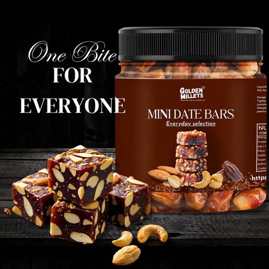 Mini Energy Date Bars- Regular traditional till flavour with millets