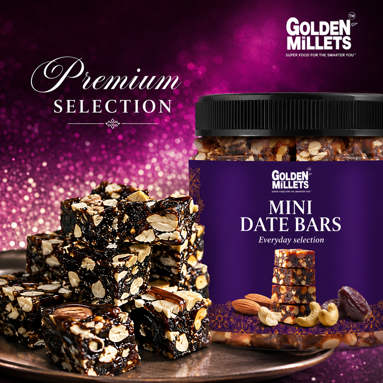 Mini Energy Date Bars- Premium